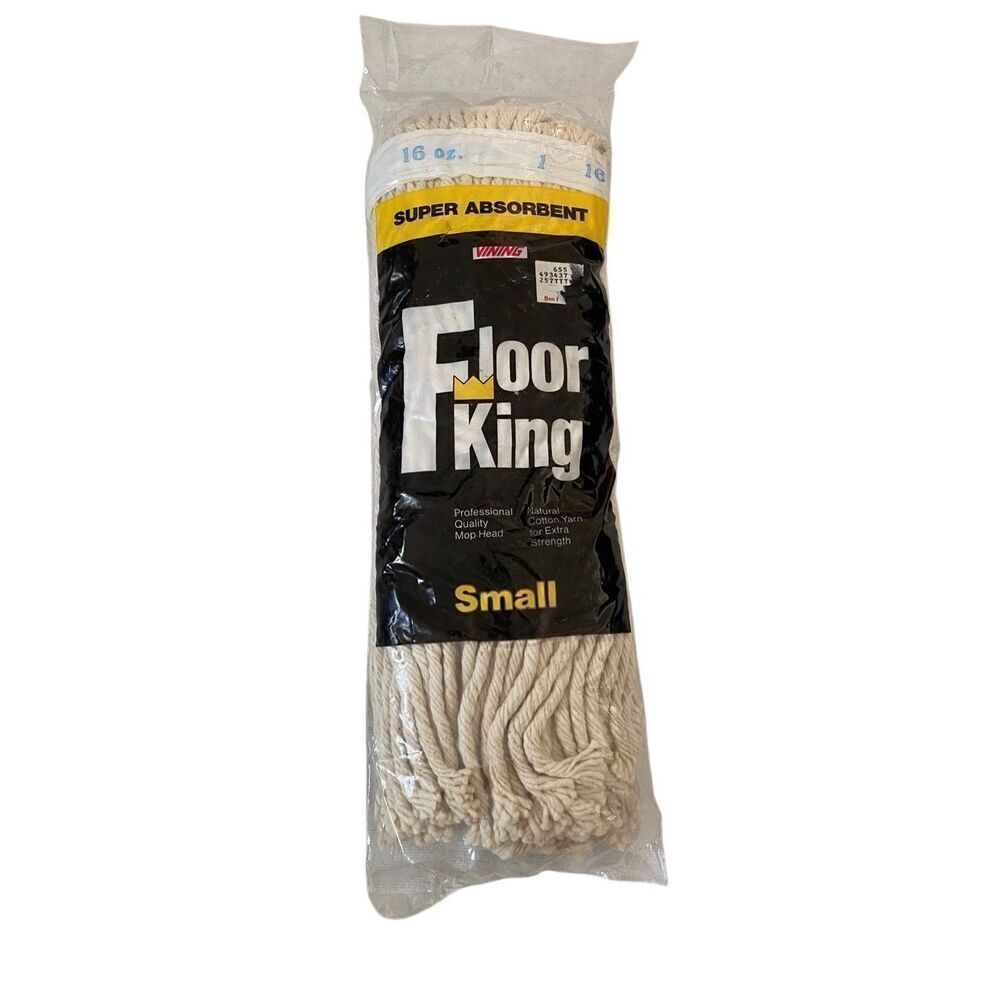 Floor King Replacement Mop Head Professional Quality Natural Cotton Yarn Work